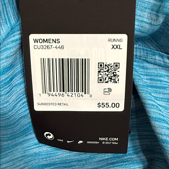 Women’s Nike Element Dri Fit Heathered Blue 1/4 Zip Pullover Size XXL NWT - Picture 4 of 8